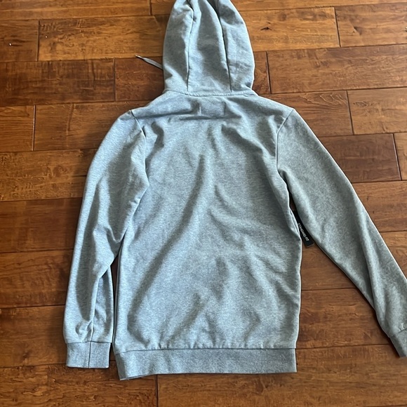 NWT Jordan Air Men's Gray Big Logo Long Sleeve Fleece Hoodies Size XS - Picture 4 of 10